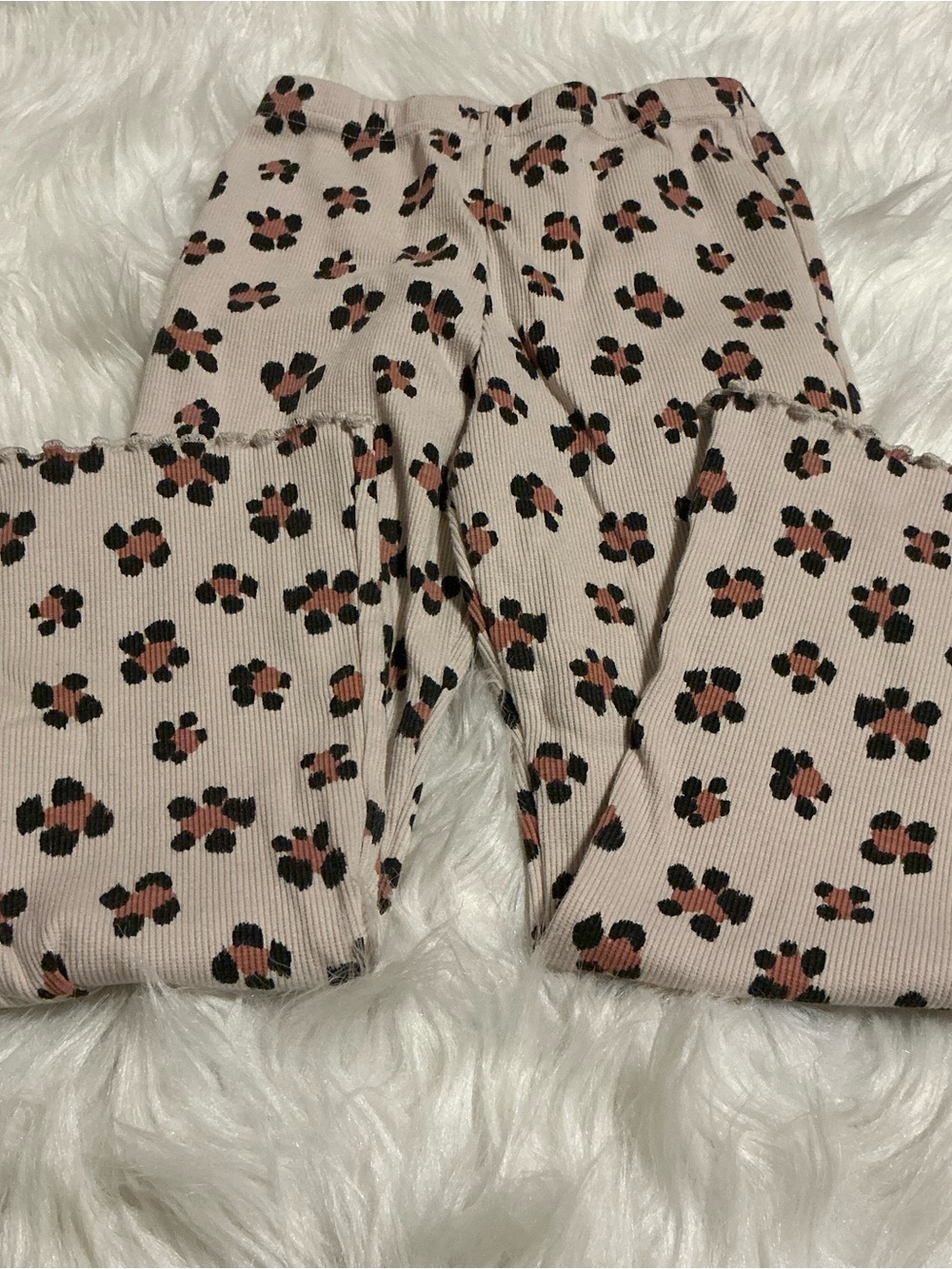 Wonder nation 6Y girls animal print flair/bell bottom pants